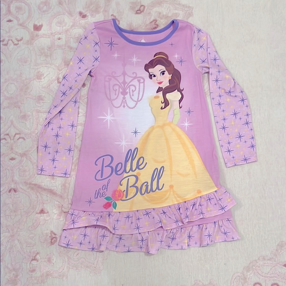 DISNEY - Kids Belle Pajama - Pink and Yellow